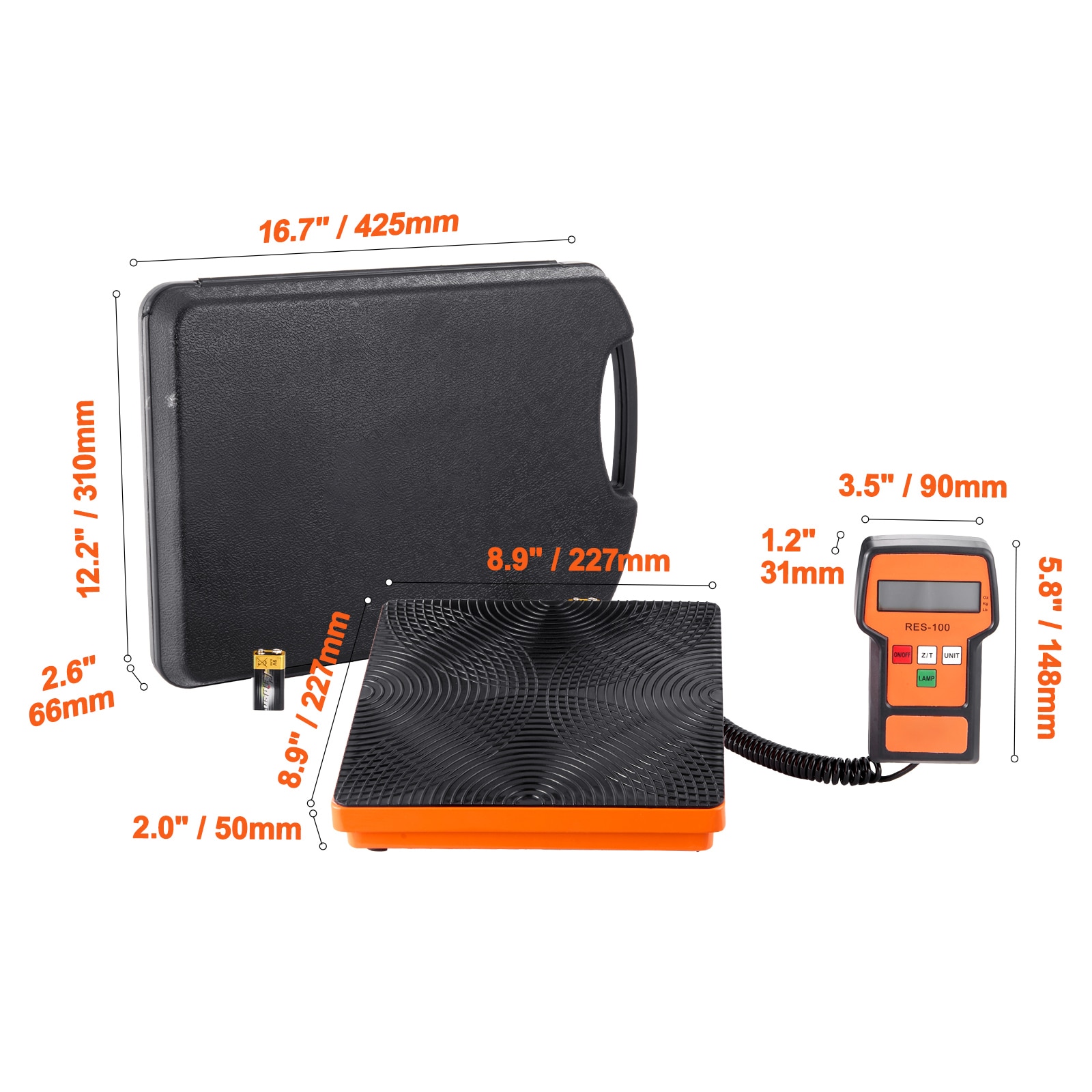 Refrigerant Charging And Recovery Scale With Wired Remote Control_voghion.com